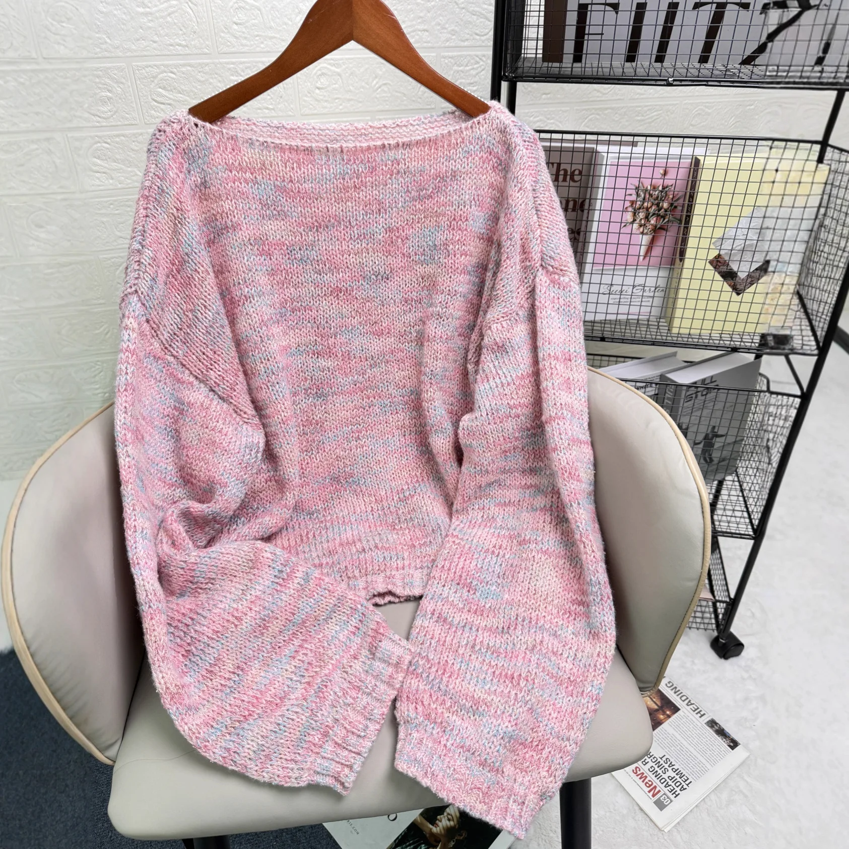 

2025 Autumn Winter New Solid Color Sweater Casual Half-length Skirt Set for Women