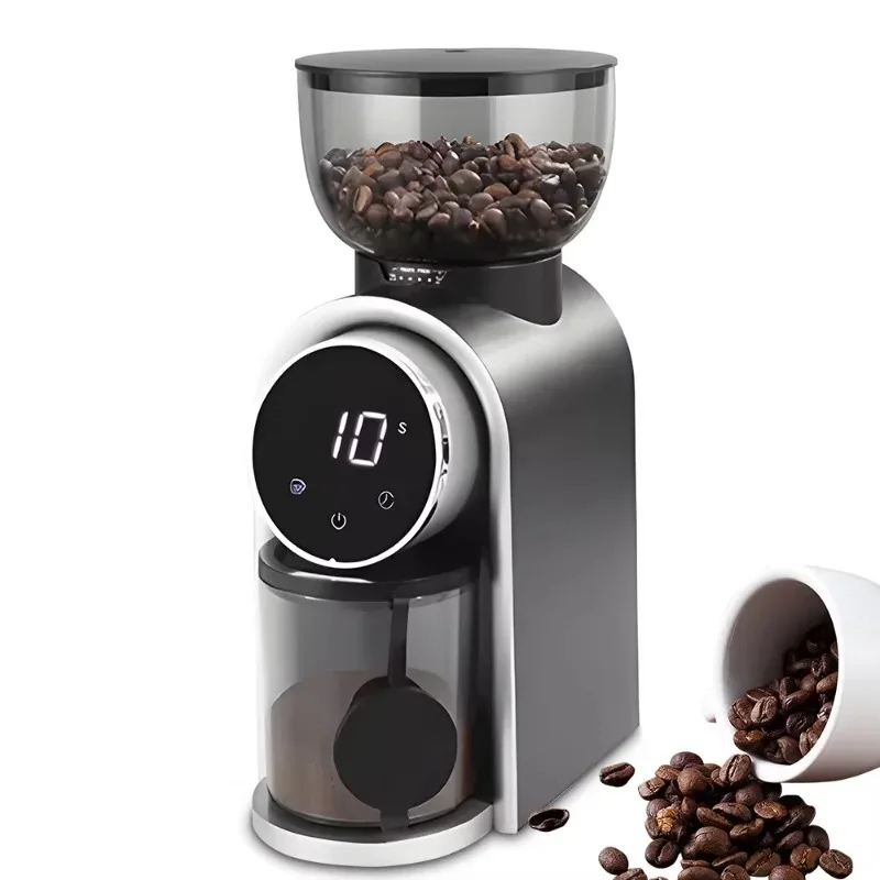 

Электрическая кофемолка для дома, компактная, для точного измерения дозы, для эспрессо, с сенсорным экраном, коническая, с электрическим приводом