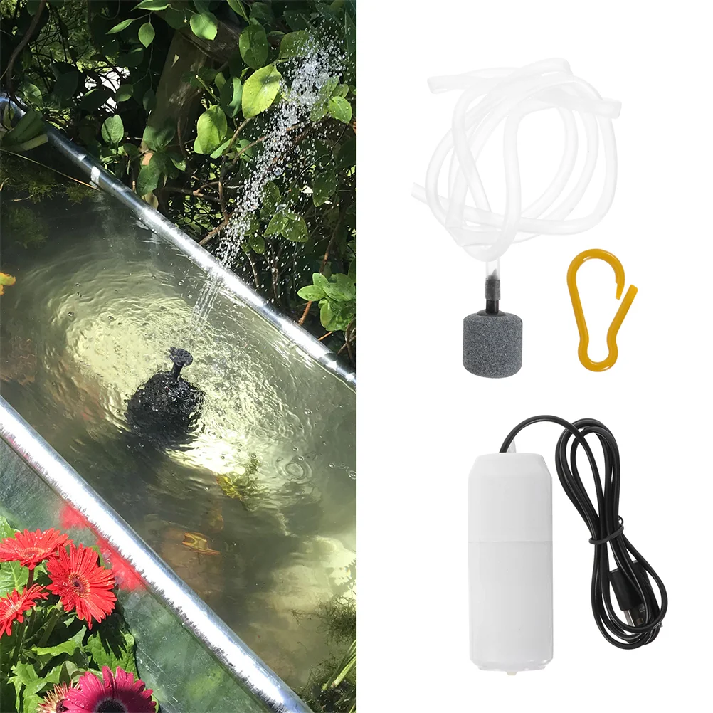 

2 Sets of Small Aquarium Air Pumps Fish Tank Oxygen Aeration Air Pumps for Home Fish Tank Air Pump USB Air Pump