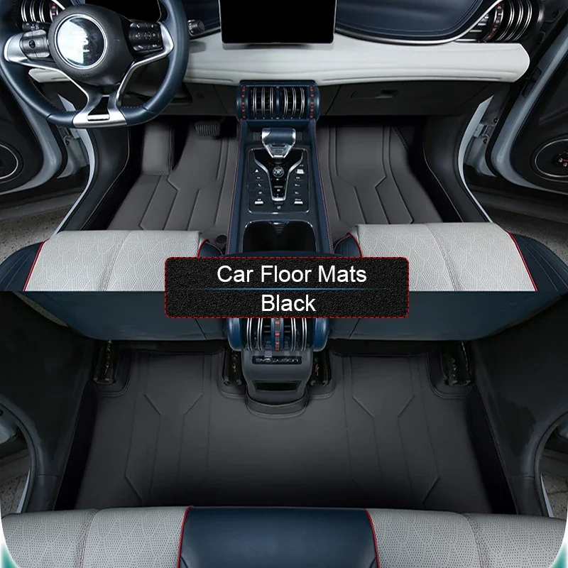 

For BYD ATTO 3 YUAN PLUS 2022-2026Custom Nappa Leather Anti-Slip Car Foot Protect Mat Auto Luxury Waterproof Floor Pad Accessory