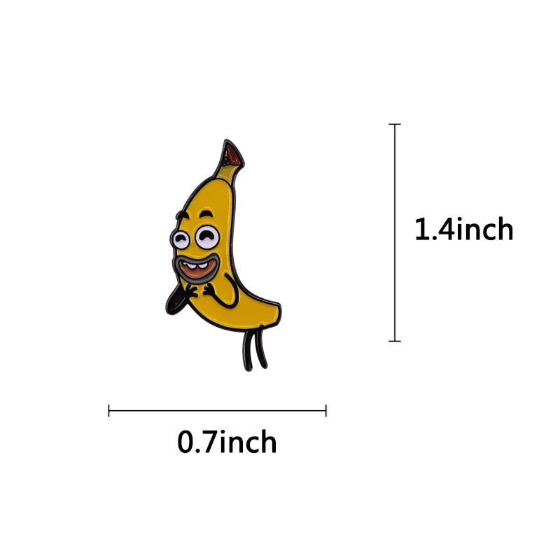 Banana Joe Brooch Comedy Animation Inspiration Badge Cute Cartoon Decoration