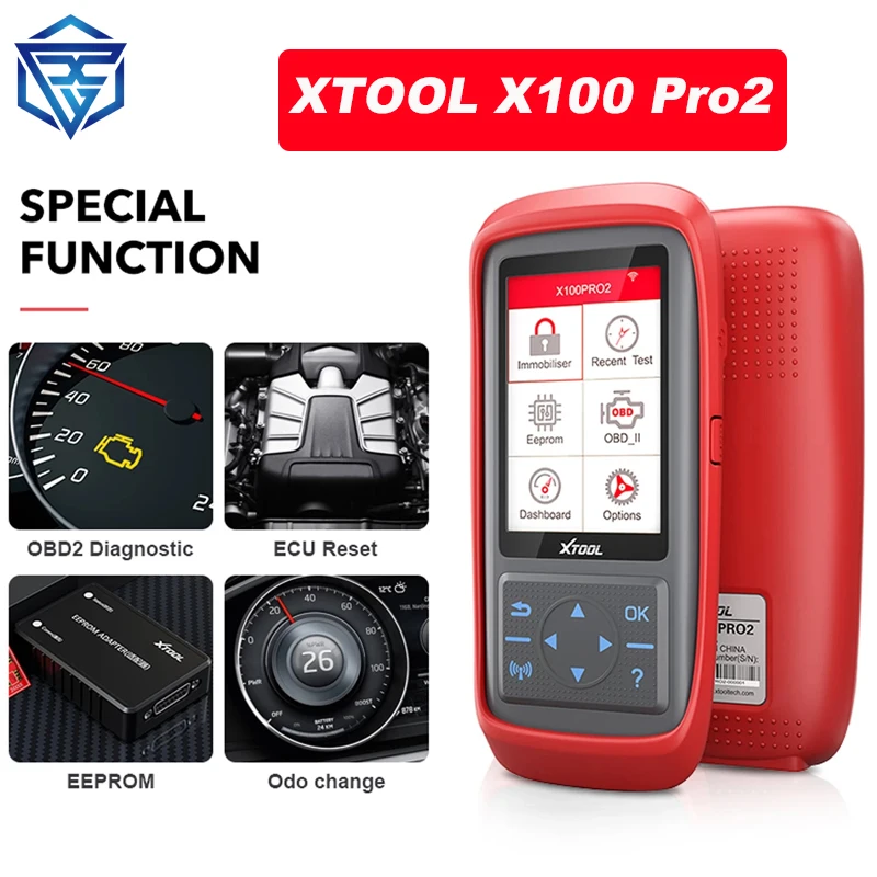 

Xtool X100 Pro2 Car Code Reader Scanner Auto Key ECU Programmer OBD2 Correction X100 Pro 2 OBD 2 OBD2 Car Diagnostic Tool