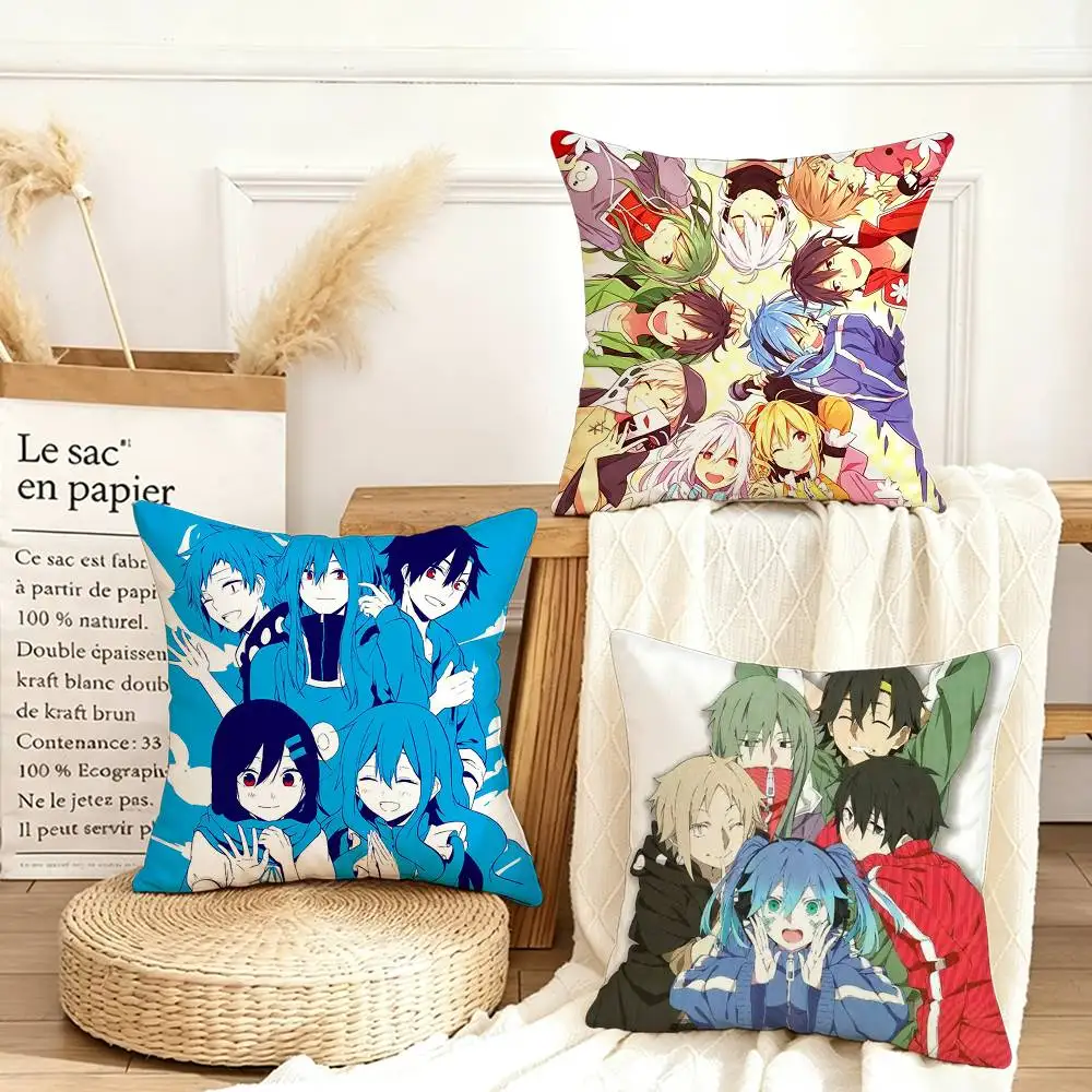 K-Kagerou Project Anime Various Sizes Square Pillow Case For Car Home Bedchamber Decor