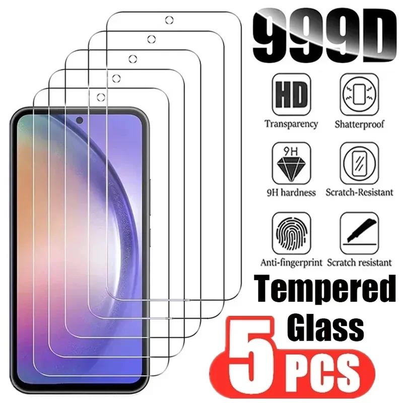 5Pcs Tempered Glass…
