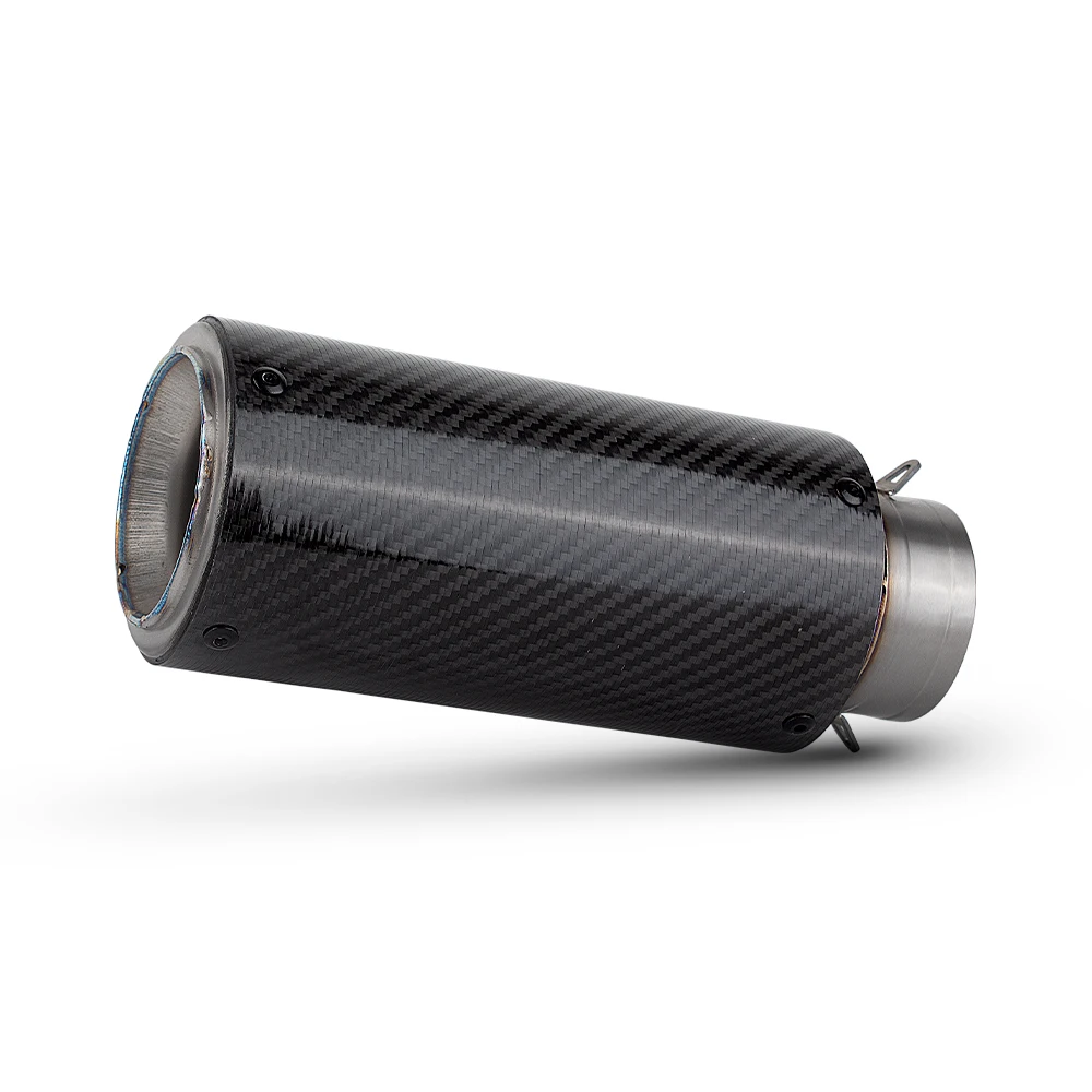 Universal 51MM 60MM Motorcycle Exhaust Project CR-T Muffler For CBR250R R6 Panigale V2 Z250SL MT03 TMAX530 PXC150 390ADV TRK552X