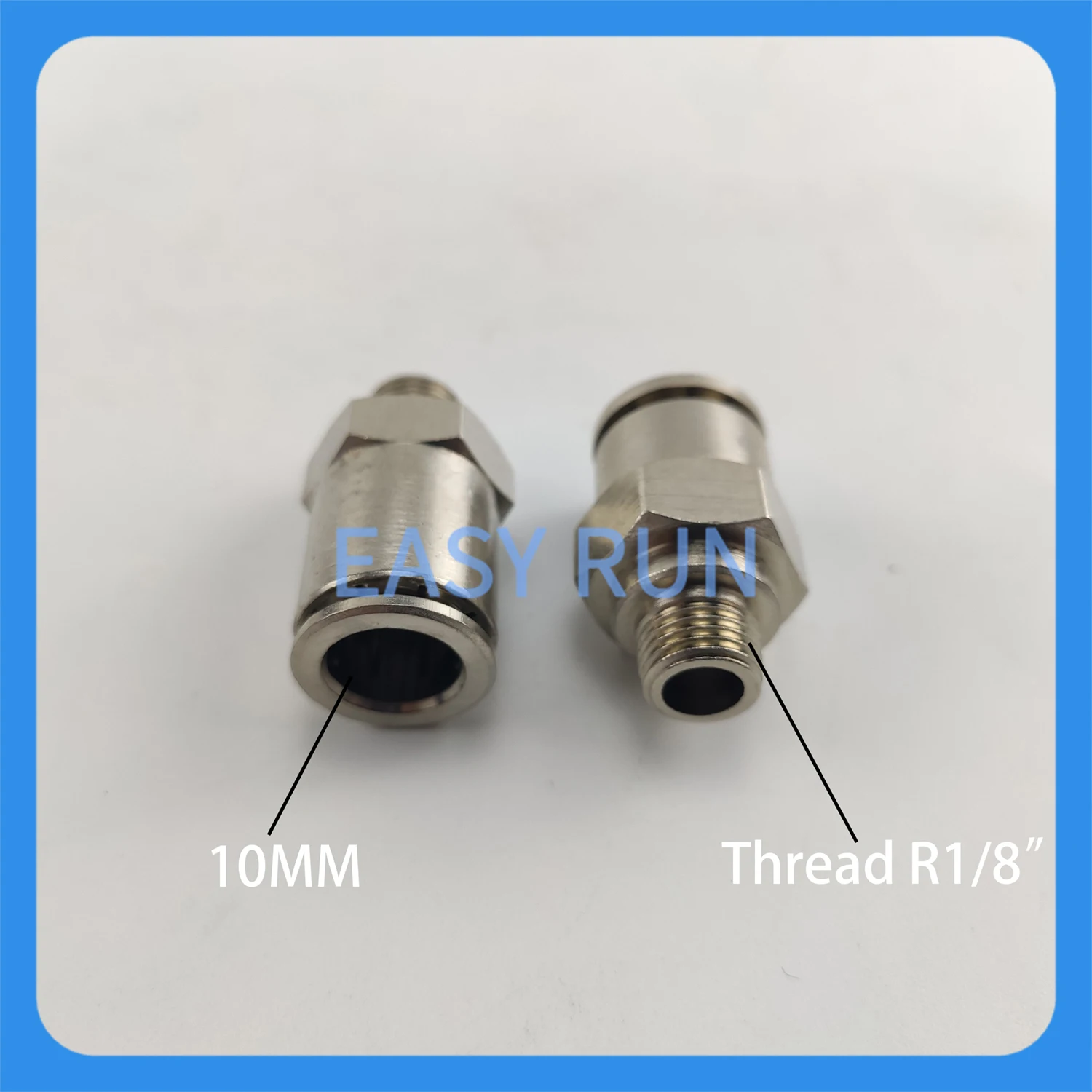 

Металлический быстроразъемный соединитель для газовых трубок 10 мм, быстроразъемный соединитель для масляных трубок с резьбой R1/8, прямой быстроразъемный фитинг для воздушных шлангов.