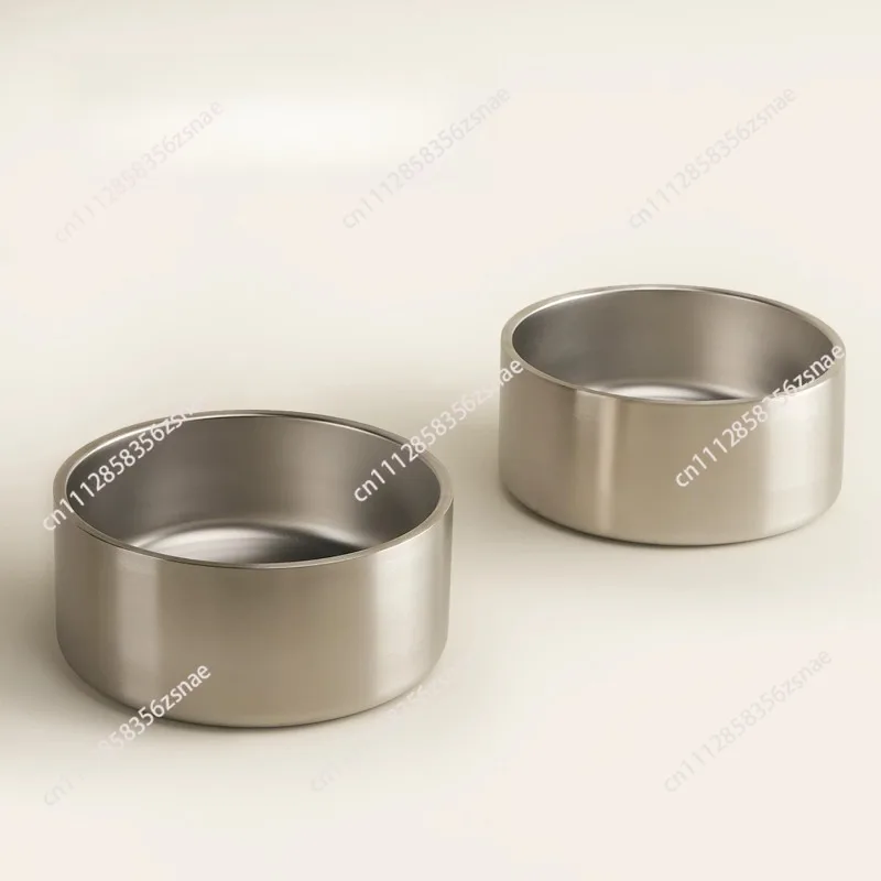 Dog Basin Anti-Tipping Large Capacity Large Dog Water Cat Bowl 304 Stainless Steel Pet Bowl