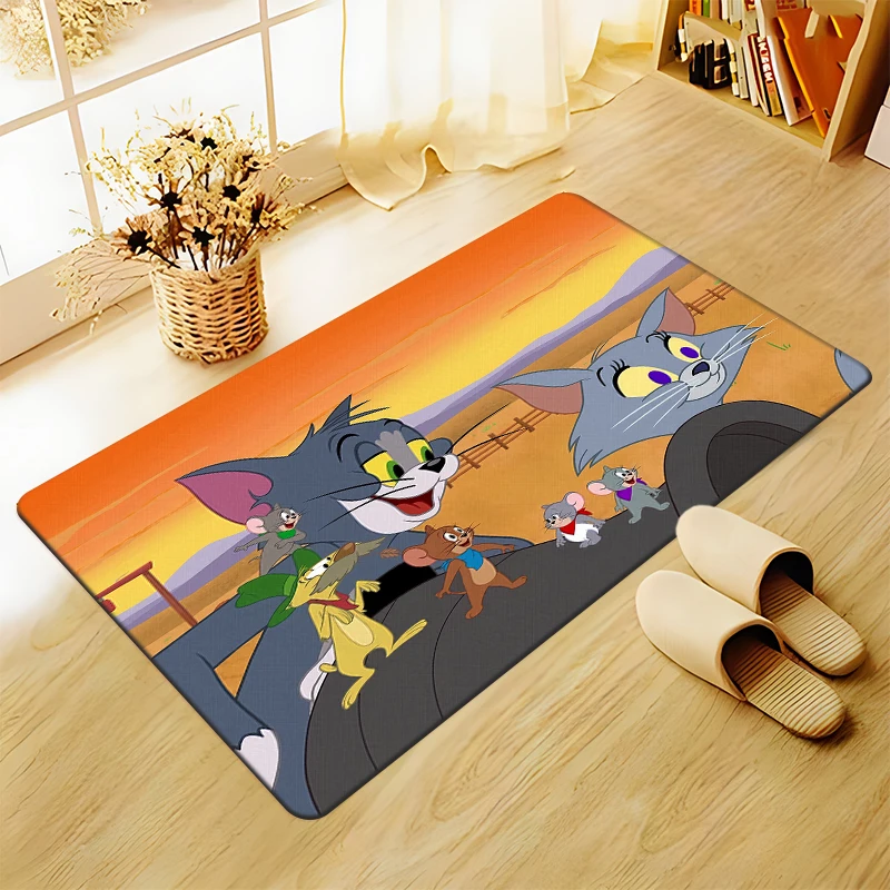 Film Tom and Jerry HD Large Area Printed Carpet,Living Room Decor,Sofa,Table,Rug.Picnic,Camping,Outdoors,Door,indoor,Beach Mat.