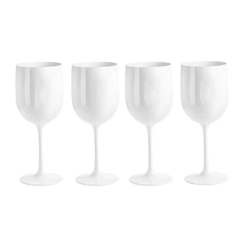 

4Pcs Legant and Unbreakable Wine Glasses, Plastic Wine Glasses, Very Shatterproof Wine Glasses