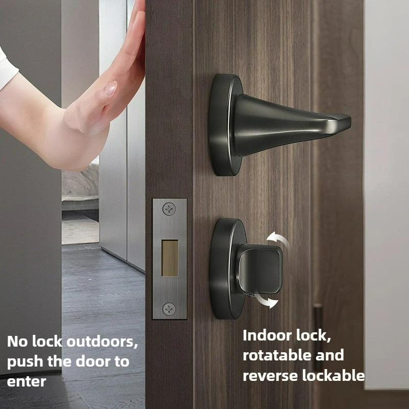 [Invisible Door Special] Modern Simple Single Sided Invisible Door Lock with Hidden Handle for Indoor Bedroom Locks