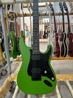 Electric Guitar Matte Green Color Rosewood Fretboard Mahogany Body 6 Strings