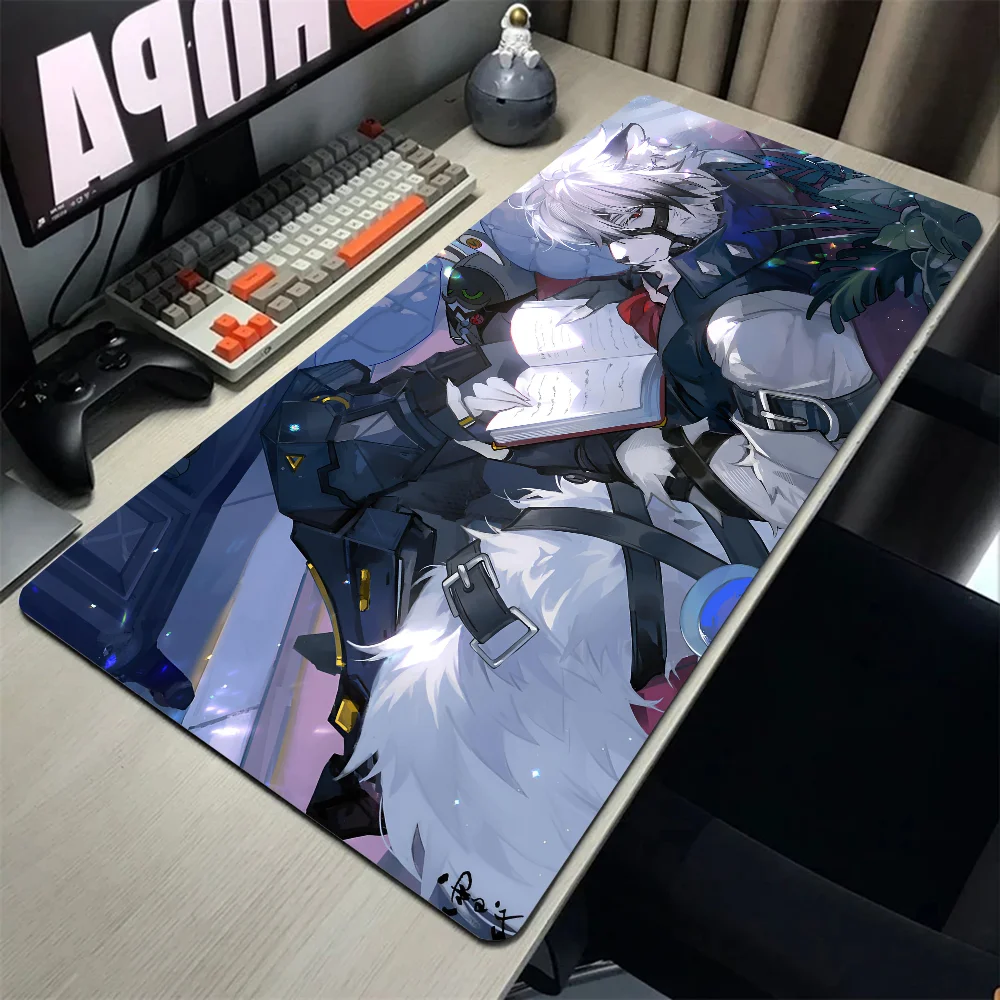 Game Zenless Zone Zero Von Lycaon Mousepad Large Gaming Mouse Pad LockEdge Thickened Computer Keyboard Table Desk Mat