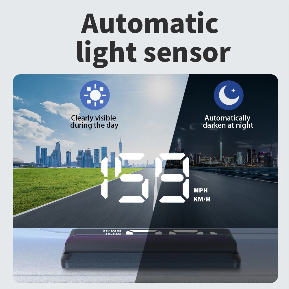 GPS Head-Up Display Auto Electronics HUD Projector Digital Display for All Car Speedometer Accessories KMH/MPH Car Accessories view 5