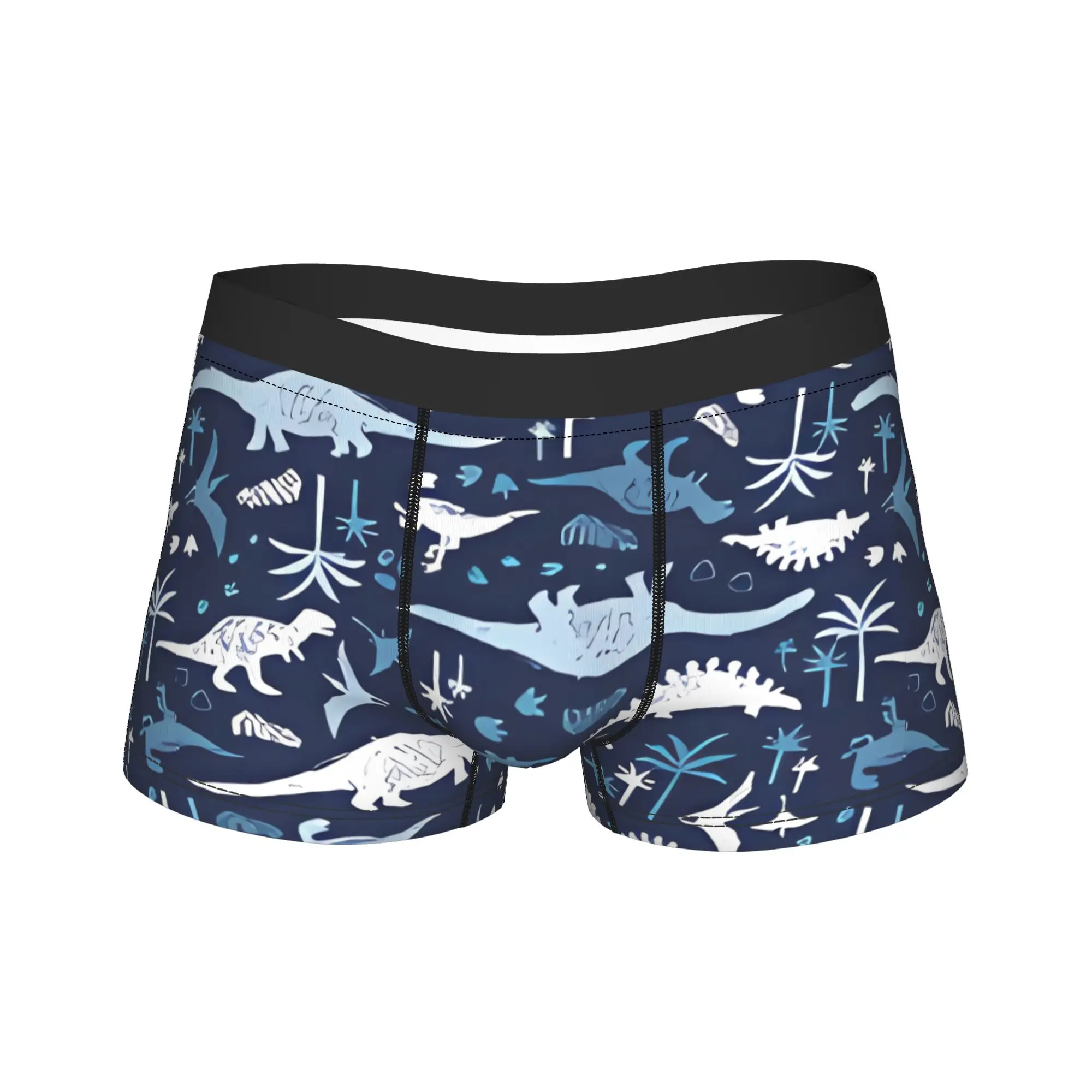 Image of Dinosaurier-Fußabdruck Cartoon-Tier-Shorts Unterhosen Unterwäsche Bestseller Herren Bequeme Boxershorts Bedruckte Übergrößen-Höschen
