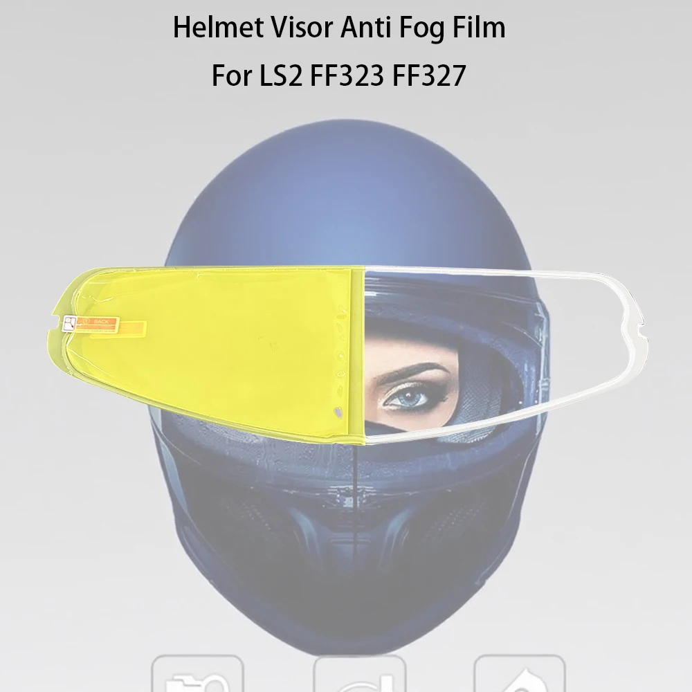 

For LS2 FF323 FF327 Helmet Visor Anti Fog Film Motorcycle Lens Film Protection Clear Patch