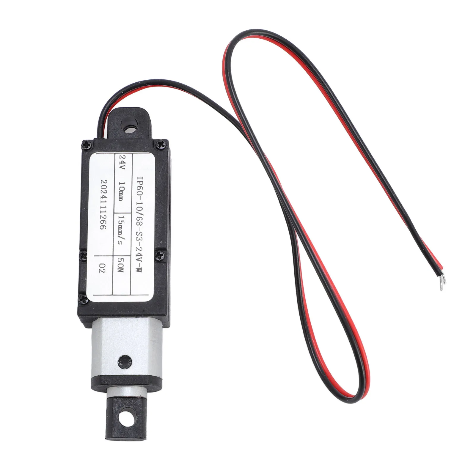 

Mini Electric Linear Actuator 10mm Stroke 24V 50N Thrust 15mm/s Linear Motion Actuator Electric Push Rod for RV Sofa Robot