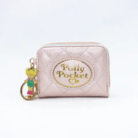 Cute Dolls Walle PU cute cartoon student zipper handbag multi-card folding daily pocket walle