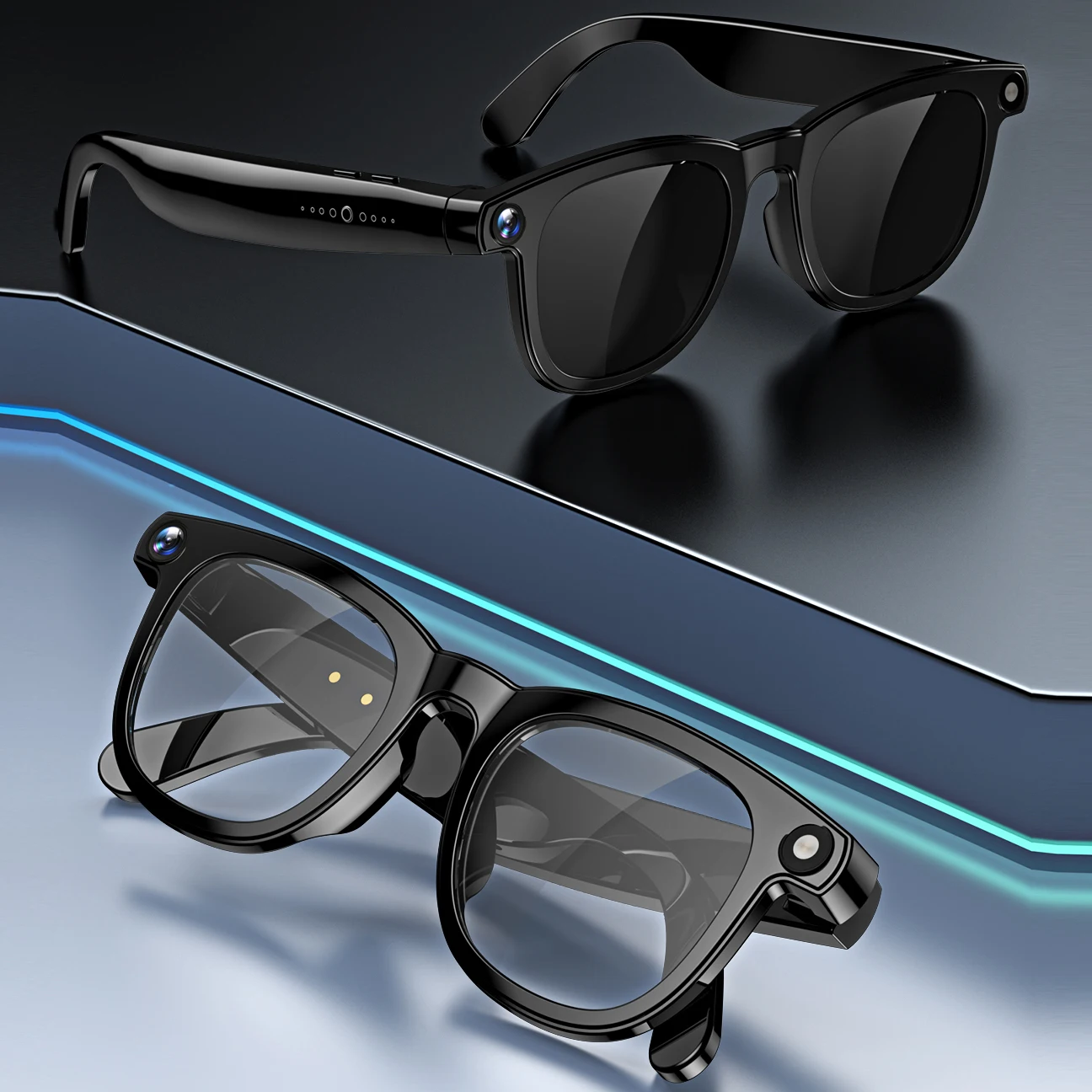 

2026 New 4K Smart AI Glasses CY01 800W pixel AI Shooting Camera HD Photo Video Voice Call Translation Bluetooth Call AI Glasses