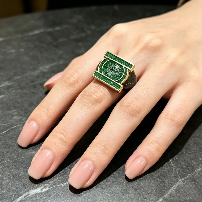 2026 Neuer Green Lantern Corps Ring Anime Peripherie John Stewart Ring Verstellbarer Offener Ring Cosplay Requisiten Ring Spielzeugsammlung Geschenk – Detail 3