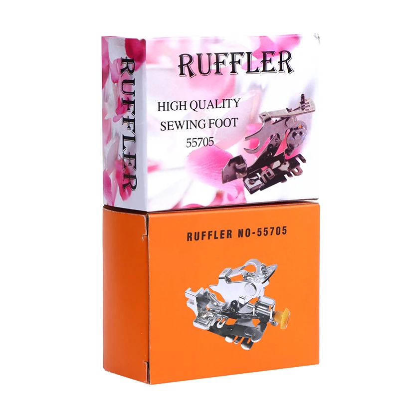 Pied-de-biche à tige basse pour machine à coudre Ruffler, accessoires de couture