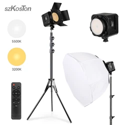 Luz LED para fotografía de 50W, iluminación de vídeo para cámara bicolor con trípode, luces de Streaming para estudio de cámara de 3200-5600K, sesión de fotos