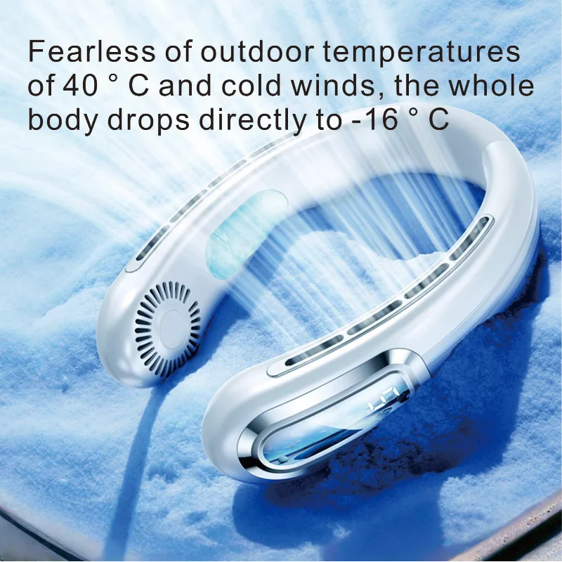Xiaomi Portable Neck Fan USB Rechargeable Hands-Free 3 Speeds Quiet Cool for Outdoor Office Travel Summer Sale Free Shipping New