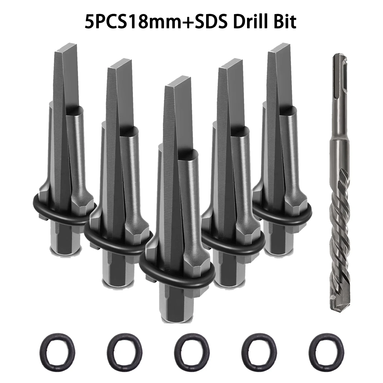 

Набор клинов для раскалывания камней со сверлом для разрушения камня и бетона. Подходит для строительства и ландшафтного дизайна.
