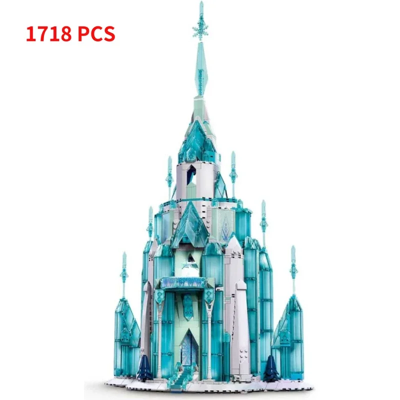 Princess The Ice Castle  Building Blocks Model With 5 Mini Doll Figures Moc Castle Kit Kids Toys For Girls Christmas Gifts