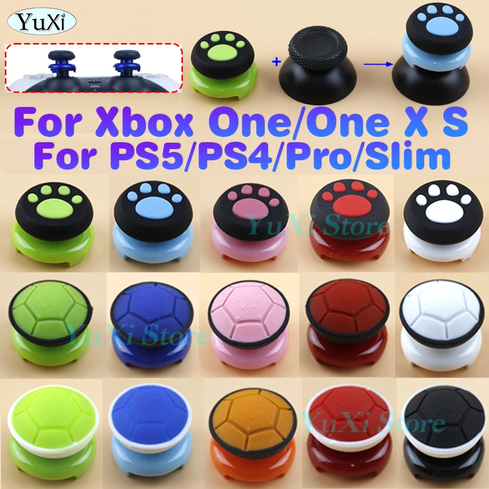 

1Pc Thumb Grip Caps Silicone Analog Stick Caps Cover for PS5 PS4/Pro/Slim PS3 For Xbox One360 Gamepad Controller Silicone Cap