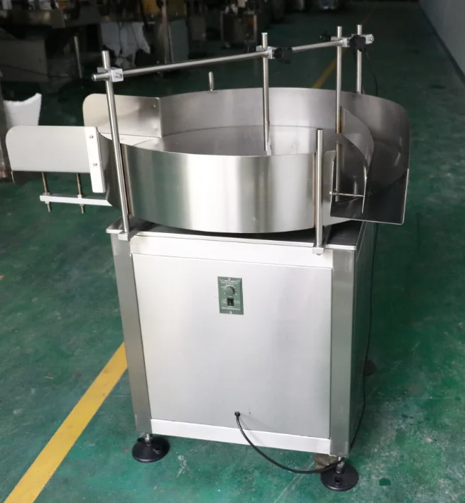 Tocadiscos giratorio automático de colección de alimentadores de botellas