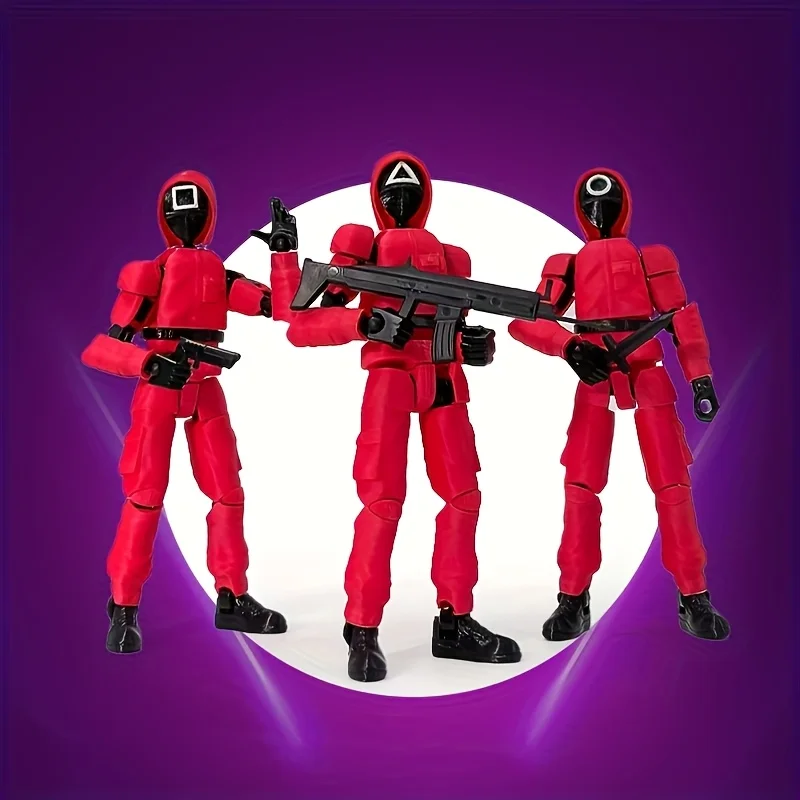 

3D Printing Lucky Dummy13 Multi Joint Mobile Assembly Machine Digital Machine Doll Model Ornament, Fun Squid Doll Handmade Toy