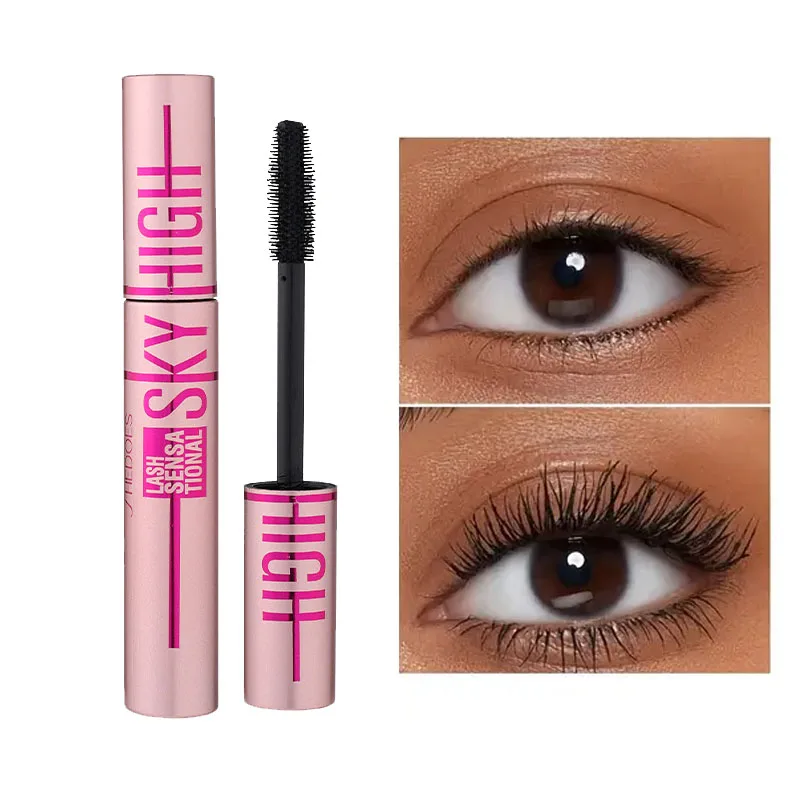 Occhio snello rosa nero, impermeabile e resistente al sudore, non facile da sbavare, facile da applicare per creare ciglia naturali ricci