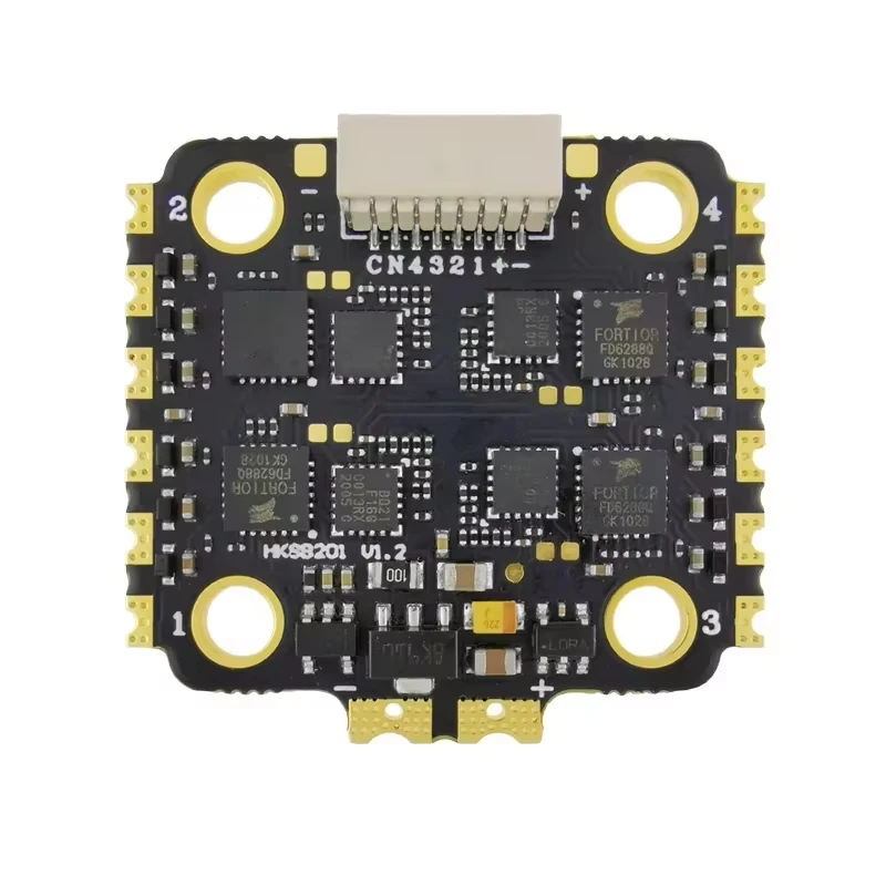 HAKRC 8B35A 4in1 ESC, 2S-6S Lipo, Low-Noise PWM Drive, Damped Light Regenerative Braking, FPV Freestyle Drone UAV Accessories