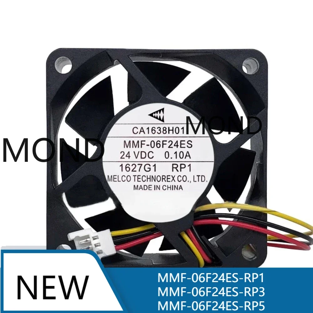 

CA1638H01 MMF-06F24ES-RP1 CB0500H01 MMF-06F24ES-RP3/RP5 CPU Inverter Cooling Fan for Mitsubishi Servo Driver 24V 0.1A 2.4W 6025