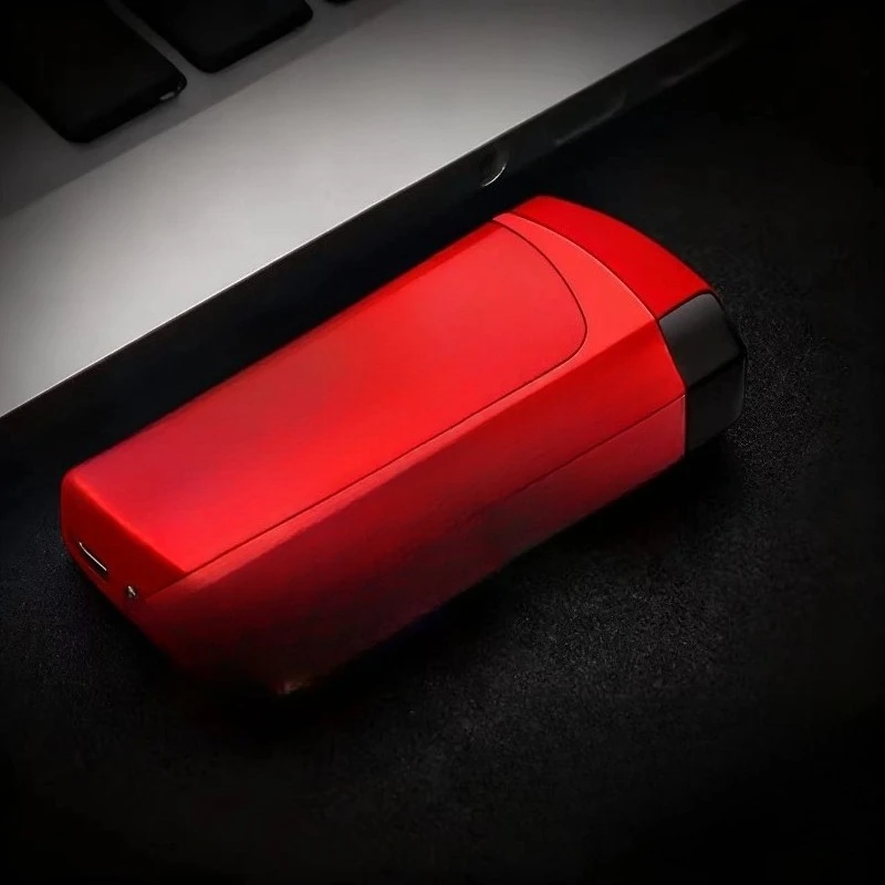 

HONEST Инфракрасная сенсорная индукционная электрическая двойная дуговая зажигалка, металлическая уличная ветрозащитная зажигалка с дисплеем мощности, импульсная плазменная беспламенная зажигалка