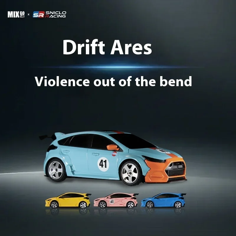 SNICLO 1/43 MG044 coche de deriva con tracción en las cuatro ruedas RTR coche de carreras con Control remoto puede disparar RC modelo de juguete de escritorio para regalos de niño