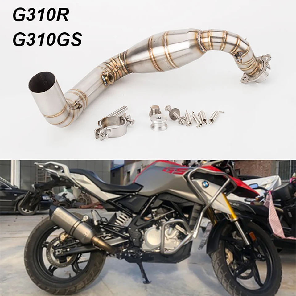 

G310 mid-pipe Motorcycle G310GS front pipe Muffler Modified Pipe for BMW G310GS G310R G310 exhaust muffler stainless steel