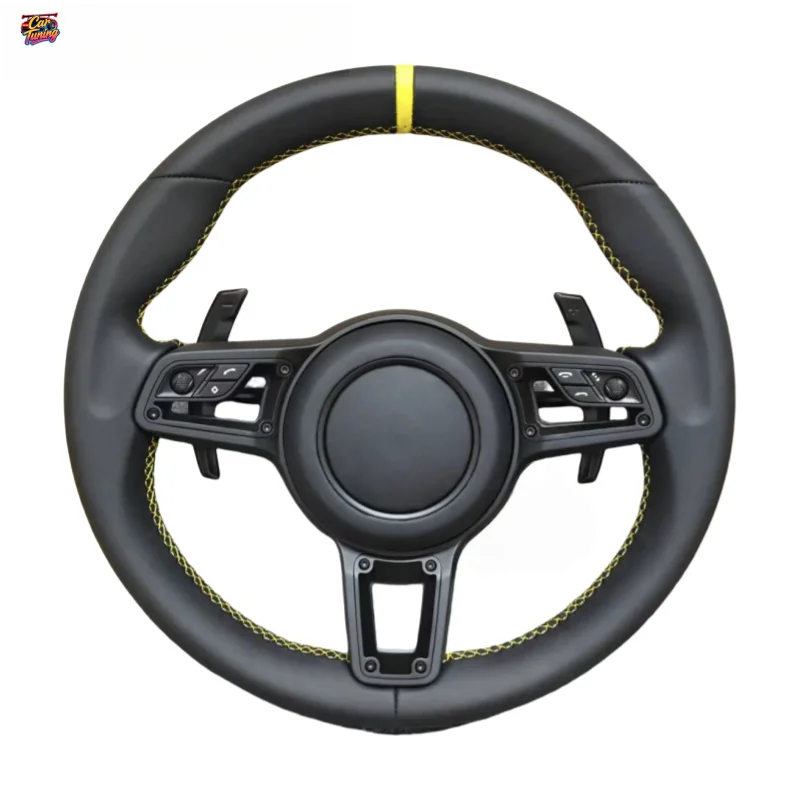 For Porsche Panamera Cayenne Taycan Macan 911 Custom Upgraded Volant Lenkrad Brand New Leather Steering Wheel