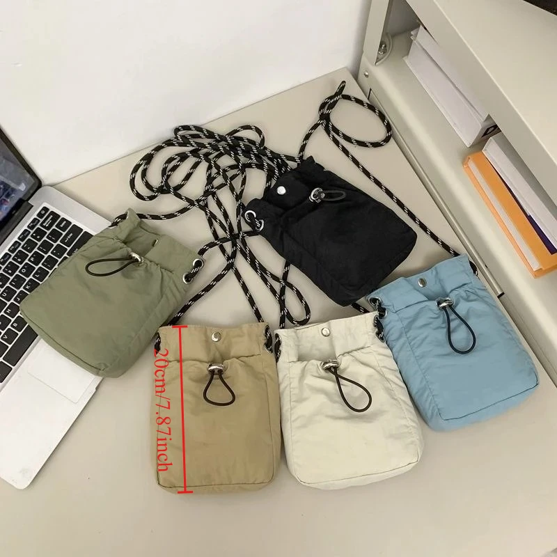 Nylon Crossbody Bag, Mini Phone Wallet, Multifunctional Canvas Shoulder Carrying Phone Bag Handbags Crossbody image 4