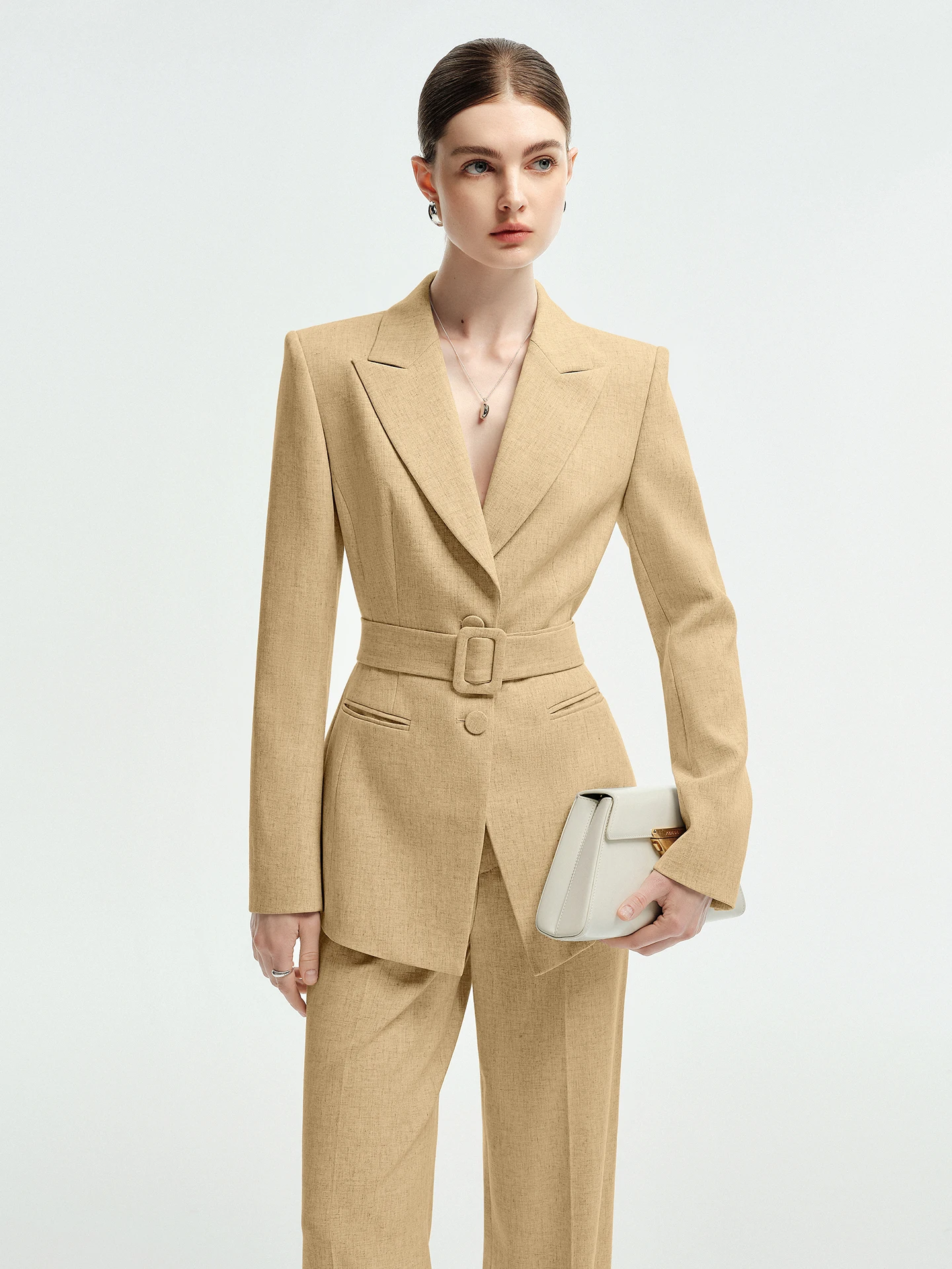 

Professional Host Women's Autumn Fashion Suit Set Workwear Elegant Lady Style On-Camera High-End Feelings Commute Style
