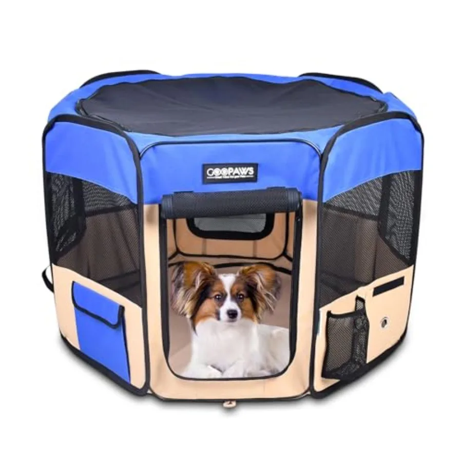 

Pet Dog Playpens 36" 45" and 61" Portable Soft Dog Exercise Pen Kennel with Carry Bag for Puppy Cats Kittens Rabbits Indoor/Out
