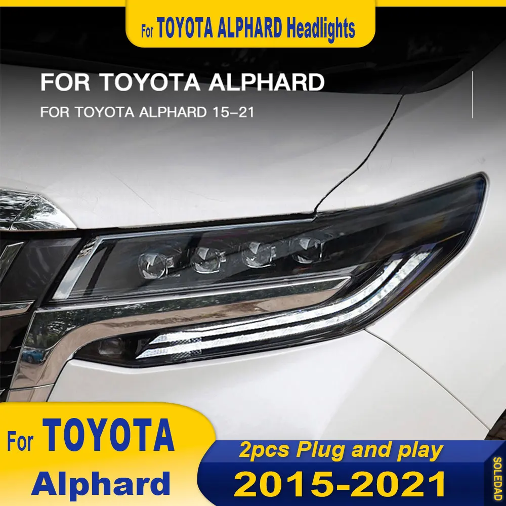 

Новая полностью светодиодная фара для Toyota Alphard 4 LED 2015-2021, обновленная модифицированная топливная фара, указатели поворота, дневные ходовые огни
