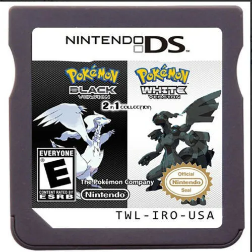 NDS Pokemon Combined Card 3DS Combined Card DS Black and White 2 Gold and Silver Cassette DS Pokemon Game Card