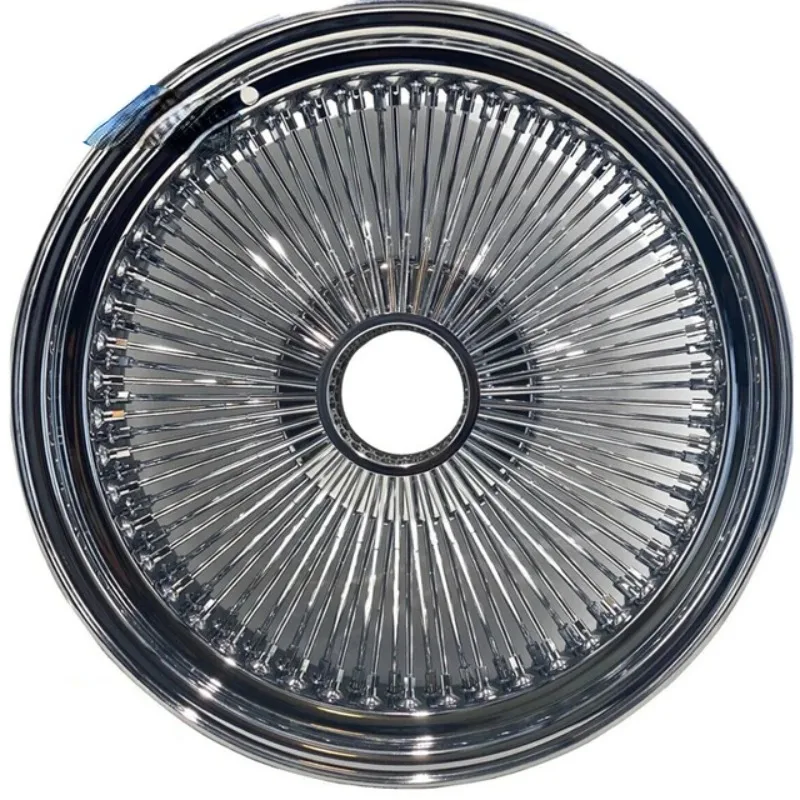 Lowrider 13x7 Reverse 100 Straight Lace Spoke Chrome Wire Wheel Rim Forging Wheel Zenith Wire Wheel