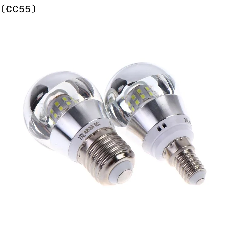 LED Mirror Bulb Half Silver Filament Led 5W E27/E14 Base 360 Degree Angle Warm White Neutral Light Ball Lamp Decoration〔CC55〕 - view 4