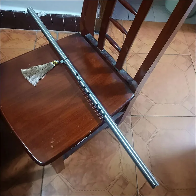 

8 Hole Chinese Vertical Bamboo Flute Stainless Steel Xiao Professional Playing G Key Xiao Durable Portable Musical Instruments