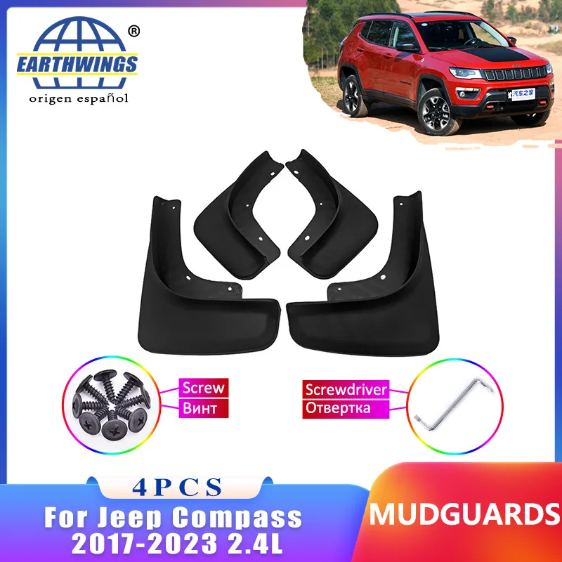 

Mudflap For Jeep Compass 2017-2023 2.4L 552 Mudguard Front Rear Fender Car Styling Accessorie Upgrade Version Juego Cuatro Pieza