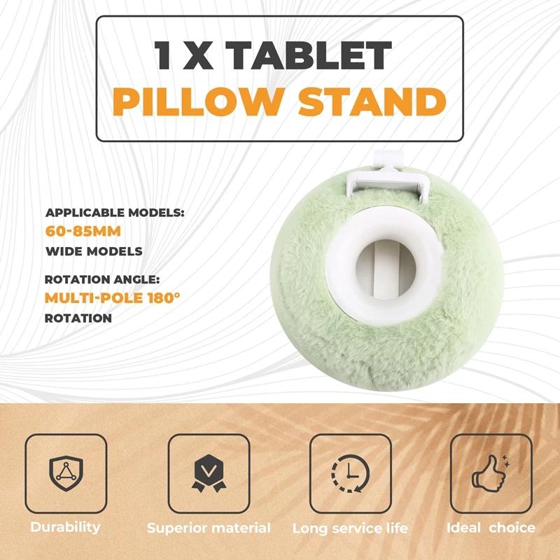 Plush Pillow Phone Tablet Bracket Desktop Stand Adjustable Length Angle For Video Chat Lazy Tablet Holder