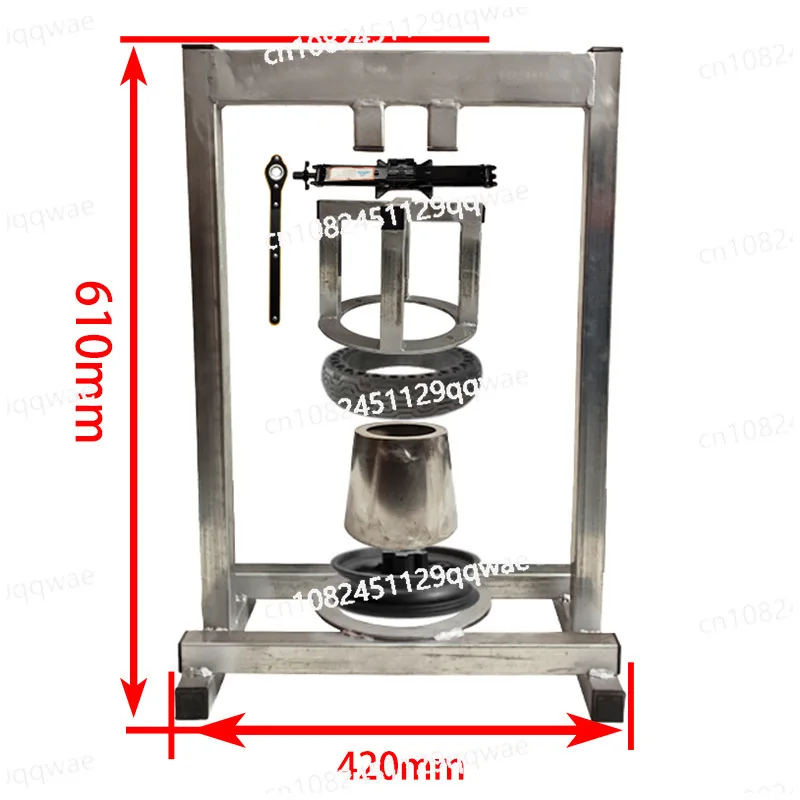 8.5/10 inch on-inflatable solid tire honeycomb tire simple pressing machine tool