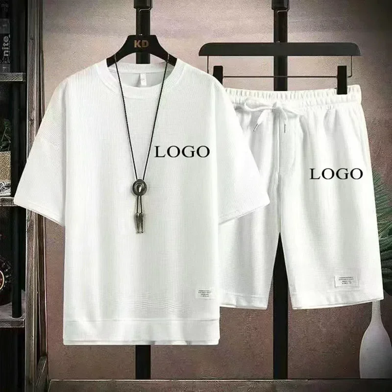 

Waffle DIY Set Men's and Women's Short Sleeved Set, Brand Logo or Personalized Image Anytime, Anywhere 2024